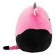 Peluche Squishmallows Pollyanna vaca negro y rosa 30 cm