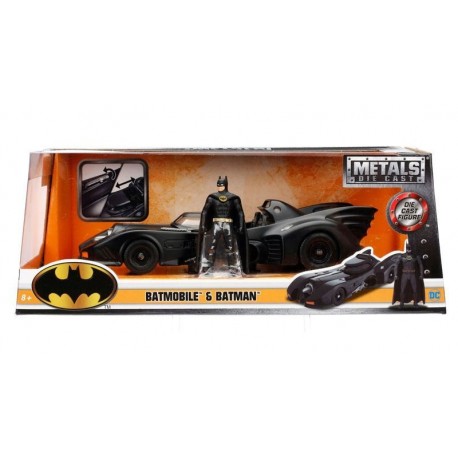 Batmobile 1989 metálico con figura de Batman