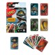 Boîte du jeu de cartes UNO Jurassic World
