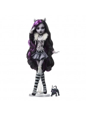 Muñeca Monster High Clawdeen Wolf en blanco y negro