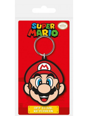 Keychain rubber Super Mario Head