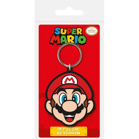 Keychain rubber Super Mario Head