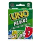 Boîte et cartes du jeu de cartes UNO Flex par Mattel