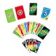 Boîte et cartes du jeu de cartes UNO Flex par Mattel