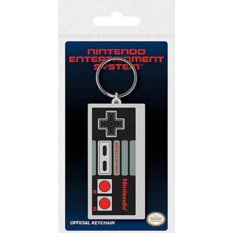 Keychain rubber Nintendo controller NES