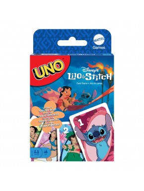 Caja de Juego UNO Lilo & Stitch con cartas ilustradas