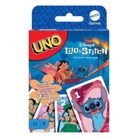 Caja de Juego UNO Lilo & Stitch con cartas ilustradas