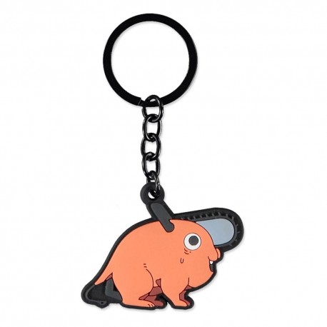 Chaveiro de borracha Pochita Chainsaw Man