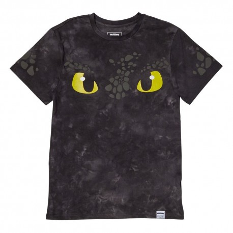 Camiseta unisex negra de Cómo entrenar a tu dragón con eslogan