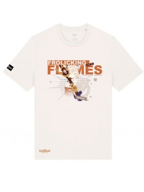 Camiseta branca de Yoimiya Genshin Impact