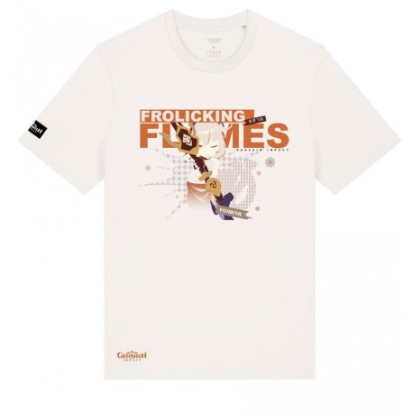 Camiseta branca de Yoimiya Genshin Impact