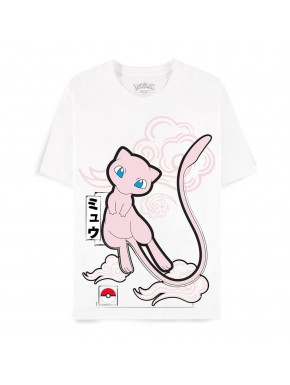 Camiseta blanca con diseño de Mew de Pokémon