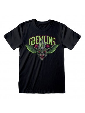 Camiseta preta com design de Stripe Gremlins