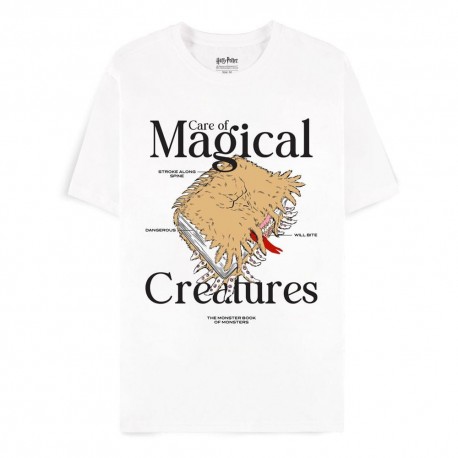 Camiseta blanca Harry Potter Monster Book