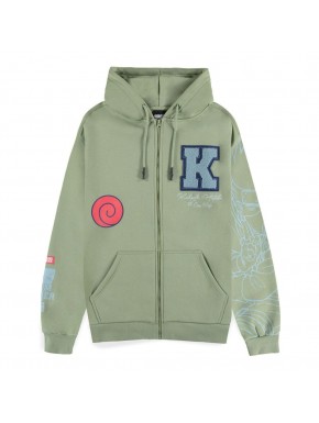 Sudadera verde de Kakashi de Naruto con capucha