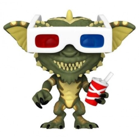 Figura POP! Movies Gremlin com óculos 3D e refrigerante