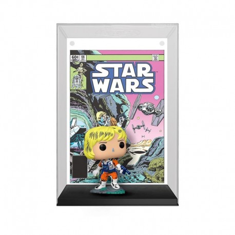 Figura POP! Luke Skywalker con Comic Cover de Star Wars, 9 cm