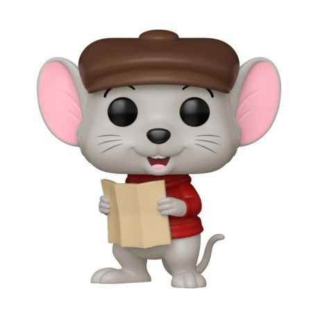 Figurine POP Disney Bernard avec chapeau et carte