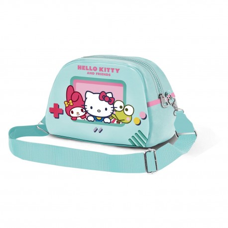 Bolso bandolera Hello Kitty Videogame turquesa