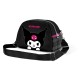 Sac à bandoulière noir Hello Kitty Kuromi avec design de crâne