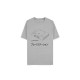 Camiseta gris de PlayStation con diseño de consola clásica