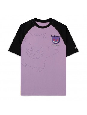 Camiseta lila y negra Pokémon Gengar