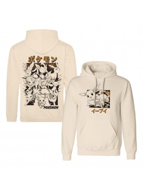 Moletom Pokémon Eevee Evolutions com katakana