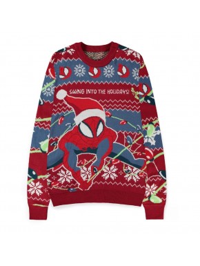 Pull de Noël Spider-Man avec design festif