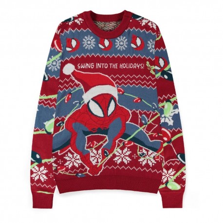 Pull de Noël Spider-Man avec design festif