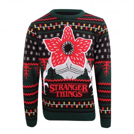 Sudadera navideña Stranger Things Demogorgon