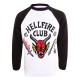 Sudadera Hellfire Club de Stranger Things en blanco y negro