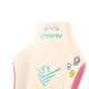 Chaise gaming Phoenix Nova en crème et rose