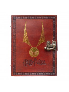 Cuaderno de piel vegana Harry Potter con cierre lateral