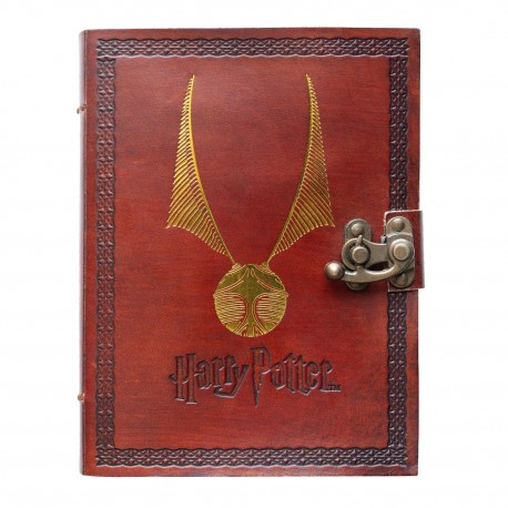 Cuaderno de piel vegana Harry Potter con cierre lateral
