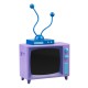 Lampe TV Les Simpson avec antennes bleues et design coloré