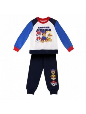 Fato de treino infantil Patrulha Pata, algodão, 3-6 anos
