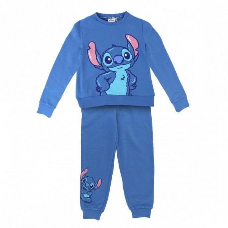 Fato de treino azul infantil do Stitch