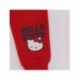 Fato de treino Hello Kitty para meninas com camisola cinza e calças vermelhas