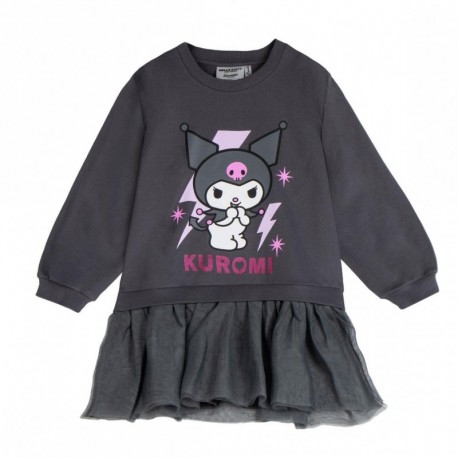 Moletom Kuromi para meninas com saia de tule