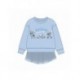 Sudadera infantil azul con diseño de Stitch y tul