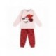 Survêtement Minnie rose et rouge pour filles de 3 à 6 ans