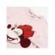 Fato de treino da Minnie rosa e vermelho para meninas de 3 a 6 anos