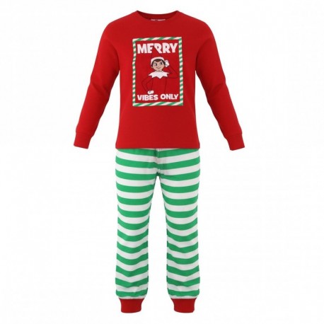 Pijama natalino vermelho e verde The Elf para crianças