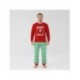 Pijama natalino vermelho e verde The Elf para crianças