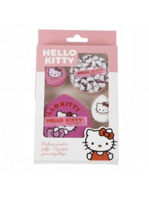 Esponjas de maquiagem Hello Kitty em rosa 100% algodão