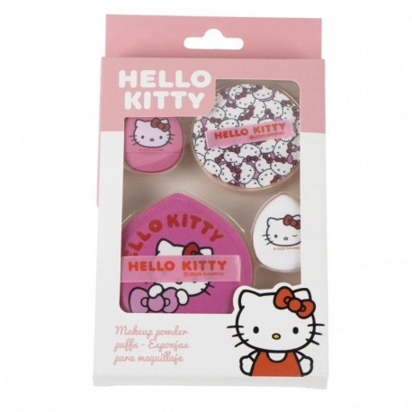 Esponjas de maquiagem Hello Kitty em rosa 100% algodão