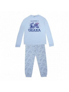 Pyjama long bleu de Stitch avec design 'Dreaming of 'Ohana'