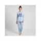 Pijama longo azul do Stitch com design 'Dreaming of 'Ohana'