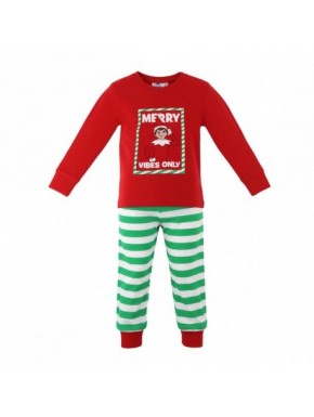 Pijama de Natal The Elf vermelho e verde para adultos