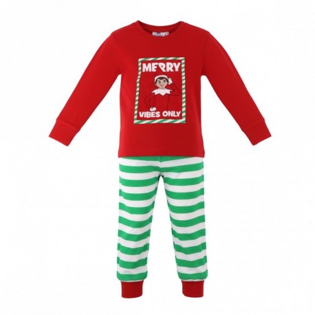 Pijama de Natal The Elf vermelho e verde para adultos